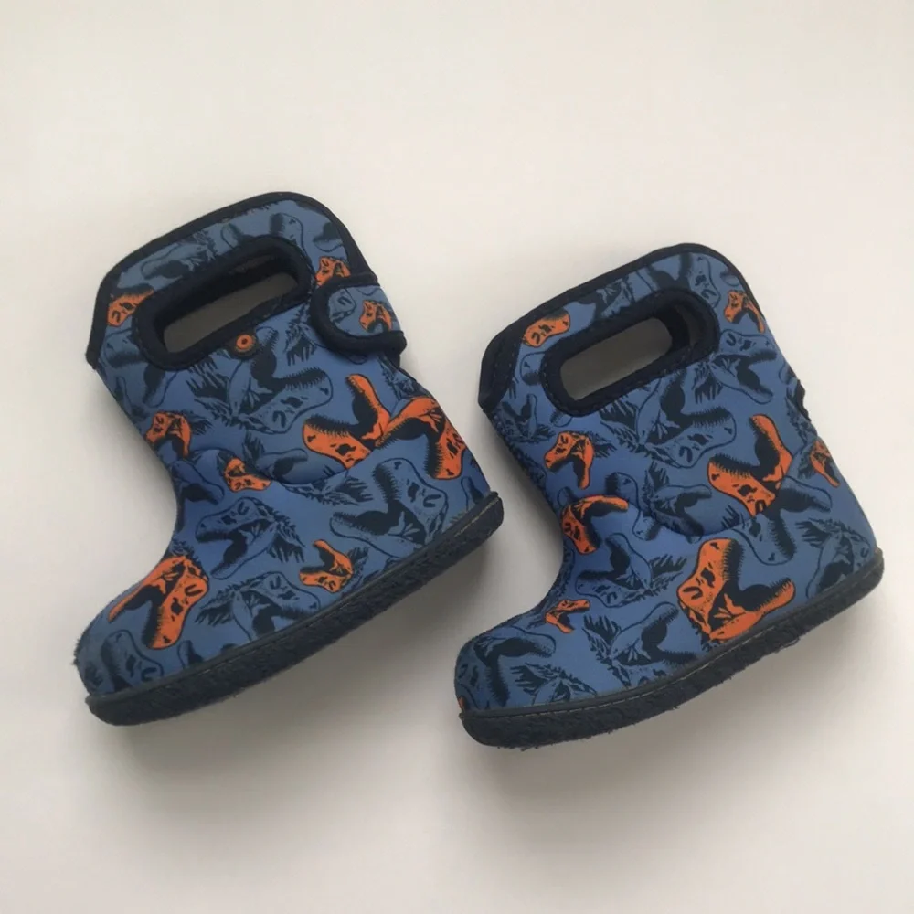 Baby Bogs Dinosaur Boots (size 7)